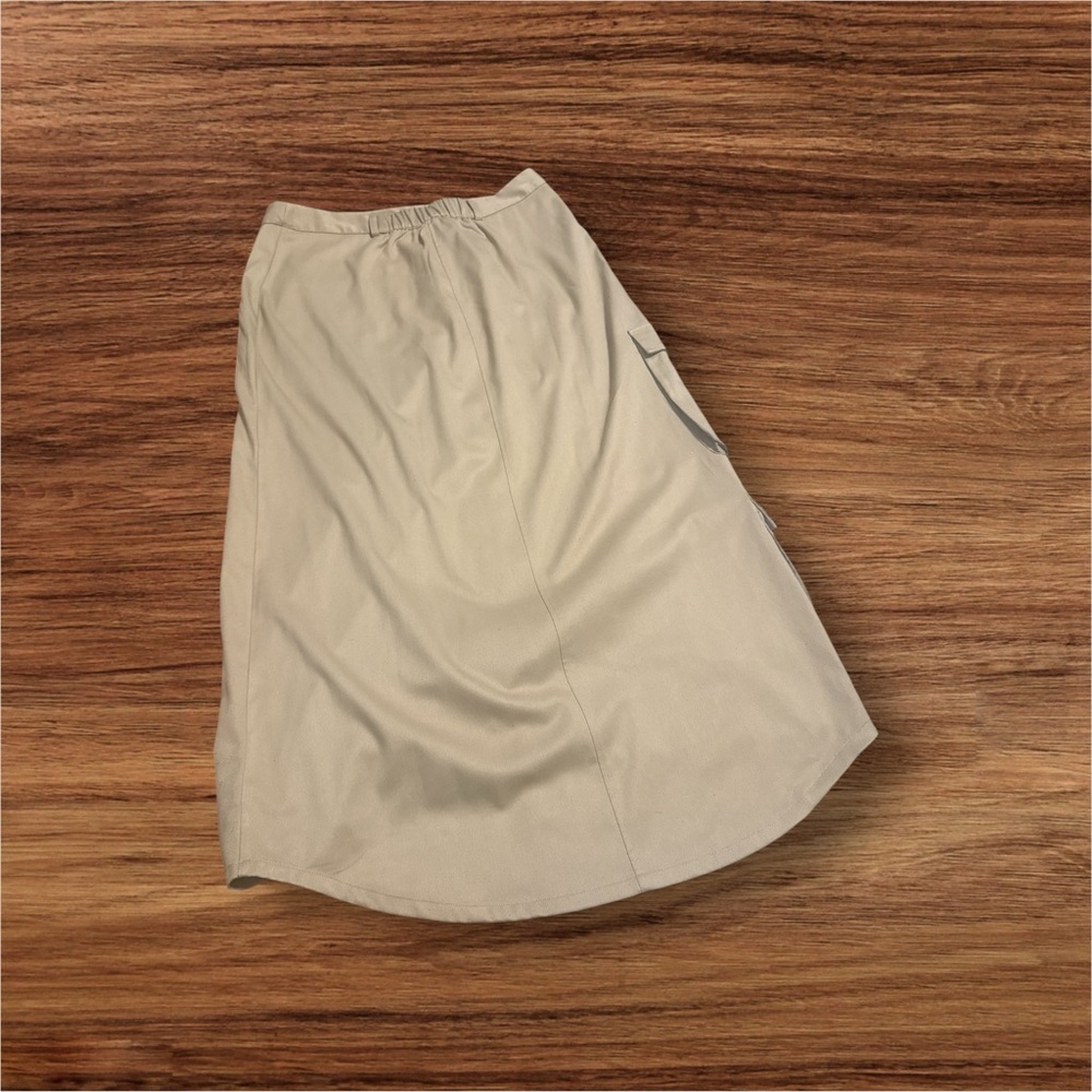 The Drop Karenbritchick Travertine Long Asym Cargo skirt - Picture 7 of 9
